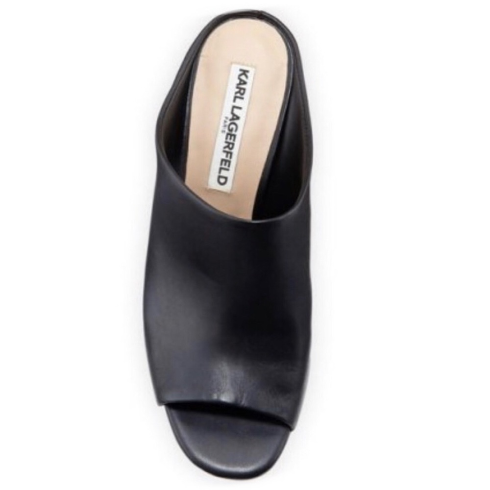 CHANEL by Karl Lagerfeld Paris Leather Mules